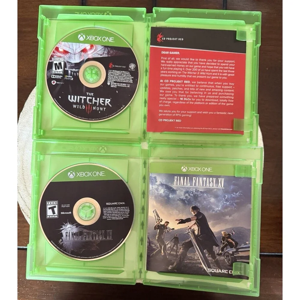 Xbox One Assassins Creed Origins, The Witcher, Destiny 2, Final Fantasy XV